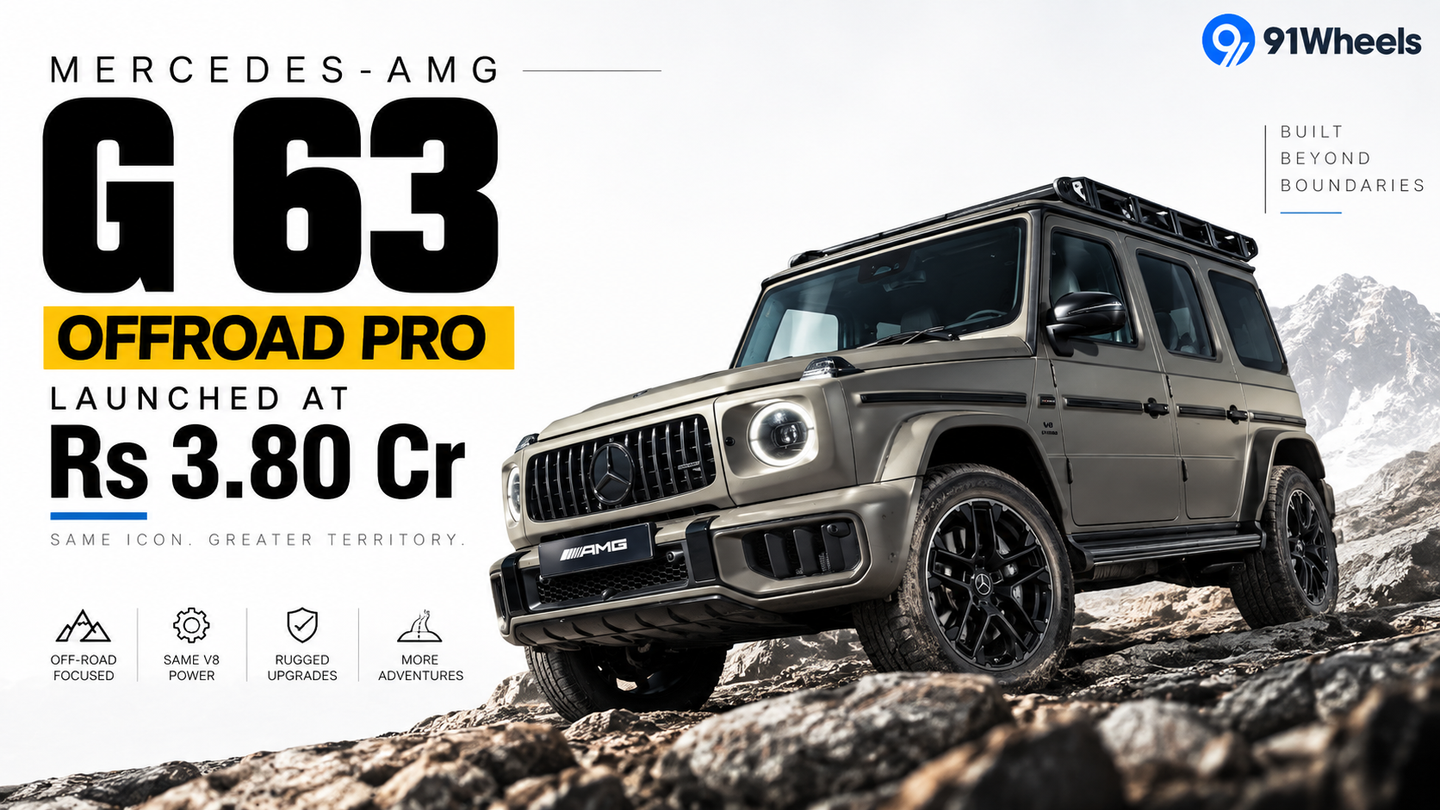 Mercedes-AMG G63 Offroad Pro Variant Launched At Rs 3.80 Cr